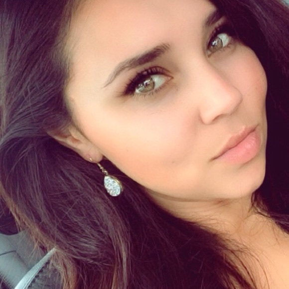 • NEW! Teardrop Druzy Earrings • - Picture 6 of 8